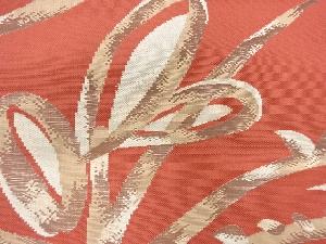 アンティーク　抽象枝花模様織出し名古屋帯